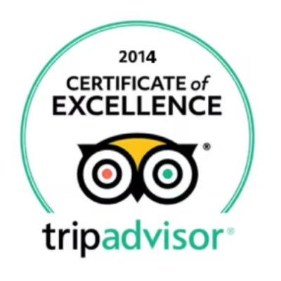 Trip Advisor Certificate of Excellence 2014